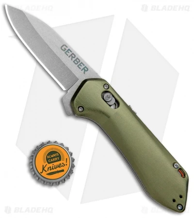 Gerber Highbrow Compact Spring Assisted Knife Green (2.8" Stonewash) 6 Gerber Highbrow Compact Spring Assisted Knife Green (2.8" Stonewash) - Image 4