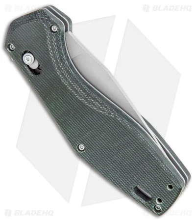 Gerber Hyperflip Assisted Opening Knife Olive Green Micarta (3.4" PVD) 30-001853 5 Gerber Hyperflip Assisted Opening Knife Olive Green Micarta (3.4" PVD) 30-001853 - Image 3