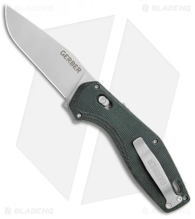 Gerber Hyperflip Assisted Opening Knife Olive Green Micarta (3.4" PVD) 30-001853 3 Gerber Hyperflip Assisted Opening Knife Olive Green Micarta (3.4" PVD) 30-001853