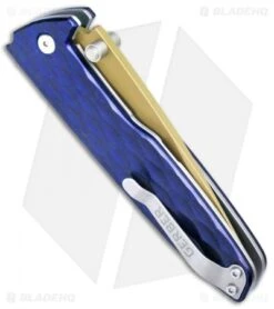 Gerber One-Flip Liner Lock Knife Blue Aluminum (3.2" Gold) 30-001354 8 Gerber One-Flip Liner Lock Knife Blue Aluminum (3.2" Gold) 30-001354 -Knife Sale Shop Gerber One Flip LL Blue Alum Gold 30 001354 BHQ 67405 jr side 2
