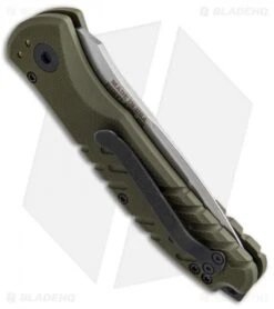 Gerber Propel Downrange Automatic Knife OD Green (3.5" Stonewash) -Knife Sale Shop Gerber Propel Downrange Green SW 30 001308N BHQ 50358 jr side