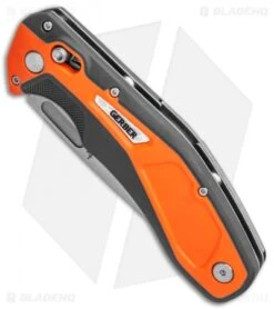 Gerber Randy Newberg DTS Pivot Lock Knife Gray/Orange Rubber (3.8" SW) -Knife Sale Shop Gerber Randy Newberg DTS Gray Orange Rubber 30 001761 BHQ 105530 jr spine