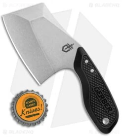 Gerber Tri-Tip Mini Cleaver Fixed Blade Knife Black Al (2" Black) -Knife Sale Shop Gerber Tri Tip Mini Cleaver Black SW 30 001693 BHQ 94219 jr bottlecap
