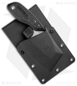Gerber Tri-Tip Mini Cleaver Fixed Blade Knife Black Al (2" Black) -Knife Sale Shop Gerber Tri Tip Mini Cleaver Black SW 30 001693 BHQ 94219 jr sheath