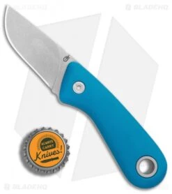 Gerber Vertebrae Fixed Blade Knife Cyan Blue (2.4" Satin) 30-001499 -Knife Sale Shop Gerber Vertebrae Cyan Blue Satin BHQ 81308 er bottlecap