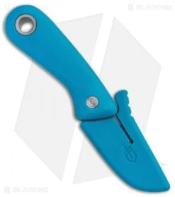 Gerber Vertebrae Fixed Blade Knife Cyan Blue (2.4" Satin) 30-001499 -Knife Sale Shop Gerber Vertebrae Cyan Blue Satin BHQ 81308 er sheath