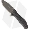 HTM Darrel Ralph Large Gun Hammer Tanto Spring Assisted Knife Black (3.8" Black)