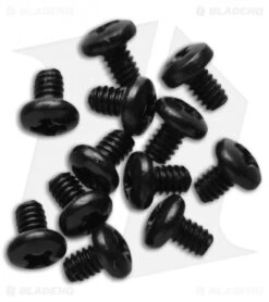 Hinderer Knives Pocket Clip Screws Set Of 12 - Black Phillips Head
