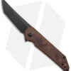 Jake Hoback Radford Frame Lock Knife Golden Dragon Juma (3.5" Black Stonewash) -Knife Sale Shop Hoback Knives Radford FL Ti Juma Golden Dragon Black BHQ 165240 jr