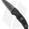 Hogue Knives A01 Microswitch Auto Knife Sig Medallion Wharncliffe (2.6" Black) -Knife Sale Shop Hogue A01 Microswitch Wharncliffe Black Sig Medallion Black 16102 BHQ 100450 jr