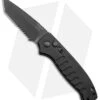 Hogue Ballista Tanto Automatic Knife Matte Black (3.5" Black Serr) 64120 -Knife Sale Shop Hogue Ballista Auto Matte Black Tanto Black Serr BHQ 140237 jr
