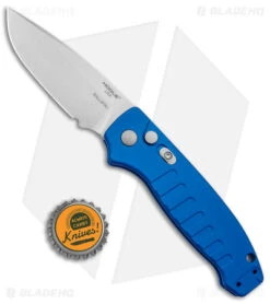 Hogue Ballista Drop Point Automatic Knife Matte Blue (3.5" Tumbled) 64133 9 Hogue Ballista Drop Point Automatic Knife Matte Blue (3.5" Tumbled) 64133 -Knife Sale Shop Hogue Ballista Auto Matte Blue DP Tumbled BHQ 140240 jr bottlecap