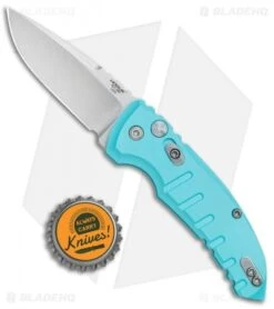 Hogue Knives A01 Microswitch Automatic Knife Aqua Blue (2.6" Stonewash) 24113 9 Hogue Knives A01 Microswitch Automatic Knife Aqua Blue (2.6" Stonewash) 24113 -Knife Sale Shop Hogue Knives A01 Microswitch Auto Aqua Blue SW 24113 BHQ 78508 jr bottlecap
