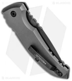Hogue Knives A01 Microswitch Automatic Knife Gray (2.6" Black) 24114 -Knife Sale Shop Hogue Knives A01 Microswitch Gray Black 24114 BHQ 94203 jr side