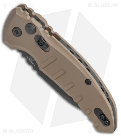 Hogue Knives A01 Microswitch Wharncliffe Automatic Knife FDE (2.6" Black) 4 Hogue Knives A01 Microswitch Wharncliffe Automatic Knife FDE (2.6" Black) - Image 2