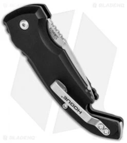 Hogue Knives CA Legal A01 Microswitch Automatic Knife Black (1.8" Stonewash) -Knife Sale Shop Hogue Knives CA Legal A01 Microswitch Auto Black SW 24120 BHQ 79829 jr side