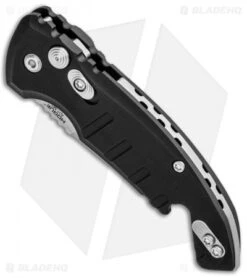 Hogue Knives CA Legal A01 Microswitch Automatic Knife Black (1.8" Stonewash) -Knife Sale Shop Hogue Knives CA Legal A01 Microswitch Auto Black SW 24120 BHQ 79829 jr spine