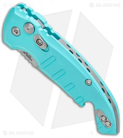 Hogue Knives CA Legal A01 Microswitch Automatic Knife Teal (1.8" Stonewash) 4 Hogue Knives CA Legal A01 Microswitch Automatic Knife Teal (1.8" Stonewash) - Image 2