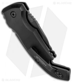 Hogue Knives CA Legal A01 Microswitch Wharncliffe Automatic Knife (1.8" Black) 8 Hogue Knives CA Legal A01 Microswitch Wharncliffe Automatic Knife (1.8" Black) -Knife Sale Shop Hogue Knives CA Legal A01 Microswitch Wharncliffe Auto Black Bottle Opener Black 24146 BHQ 92701 jr side