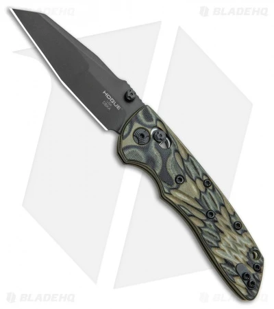 Hogue Knives Deka Wharncliffe Pocket Knife Green G-Mascus (3.25" Black 20CV) 3 Hogue Knives Deka Wharncliffe Pocket Knife Green G-Mascus (3.25" Black 20CV)