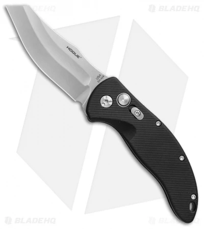 Hogue Knives EX-A04 Wharncliffe Automatic Knife Matte Black (3.5" Tumbled) 3 Hogue Knives EX-A04 Wharncliffe Automatic Knife Matte Black (3.5" Tumbled)
