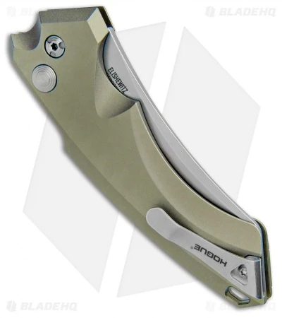 Hogue Knives EX-A05 Wharncliffe Automatic Knife OD Green (4" Stonewash) 34501 5 Hogue Knives EX-A05 Wharncliffe Automatic Knife OD Green (4" Stonewash) 34501 - Image 3