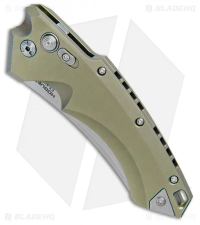 Hogue Knives EX-A05 Wharncliffe Automatic Knife OD Green (4" Stonewash) 34501 4 Hogue Knives EX-A05 Wharncliffe Automatic Knife OD Green (4" Stonewash) 34501 - Image 2