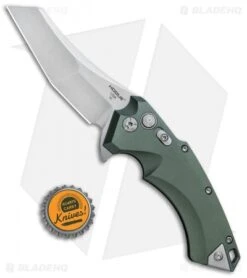 Hogue Knives X5 Wharncliffe Flipper Knife OD Green (3.5" Stonewash) 34561 -Knife Sale Shop Hogue Knives X 5 Wharncliffe Flipper OD Green SW 3.5in 34561 BHQ 81368 jr bottlecap