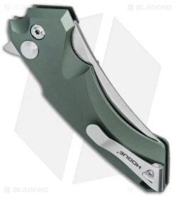 Hogue Knives X5 Wharncliffe Flipper Knife OD Green (3.5" Stonewash) 34561 -Knife Sale Shop Hogue Knives X 5 Wharncliffe Flipper OD Green SW 3.5in 34561 BHQ 81368 jr side