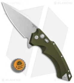 Hogue Knives X5 Spear Point Flipper Knife OD Green (4" Stonewash) 34551 -Knife Sale Shop Hogue Knives X5 Spear Point Flipper OD Green SW BHQ 81366 er bottlecap