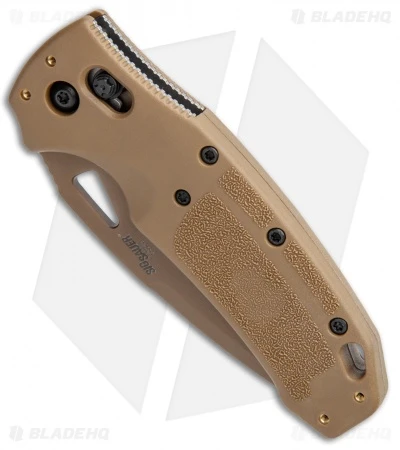 Hogue Sig K320 ABLE Lock Drop Point Knife Coyote Nylon Poly Serr (3.5" PVD) 4 Hogue Sig K320 ABLE Lock Drop Point Knife Coyote Nylon Poly Serr (3.5" PVD) - Image 2