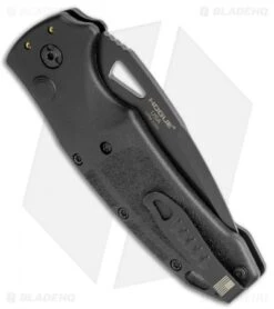 Hogue Sig K320A Nitron Automatic Knife Black Polymer Drop Point (3.5" Black) -Knife Sale Shop Hogue Sig K320A Tactical Auto Black Polymer DP Black BHQ 117430 jr side