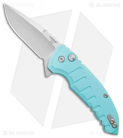 Hogue X1 Microflip Flipper Knife Matte Aquamarine (2.6" Stonewash) 24173 3 Hogue X1 Microflip Flipper Knife Matte Aquamarine (2.6" Stonewash) 24173