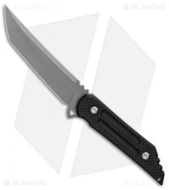 Jake Hoback Knives Kwaiback Fixed Blade Knife Carbon Fiber Sandblast (5" SB/SW)