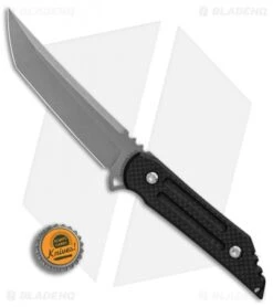 Jake Hoback Knives Kwaiback Fixed Blade Knife Carbon Fiber Sandblast (5" SB/SW) 9 Jake Hoback Knives Kwaiback Fixed Blade Knife Carbon Fiber Sandblast (5" SB/SW) -Knife Sale Shop Jake Hoback Knives Kwaiback Carbon Fiber Sandblast 5in SB SW BHQ 89926 er bottlecap