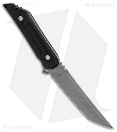 Jake Hoback Knives Kwaiback Fixed Blade Knife Carbon Fiber Sandblast (5" SB/SW) 4 Jake Hoback Knives Kwaiback Fixed Blade Knife Carbon Fiber Sandblast (5" SB/SW) - Image 2