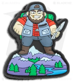 Jake Hoback Knives Summit Frame Lock Knife Titanium/Blue (4.25" SW) 10 Jake Hoback Knives Summit Frame Lock Knife Titanium/Blue (4.25" SW) -Knife Sale Shop Jake Hoback Knives Summit FL Ti Blue SW BHQ 141311 jr patch