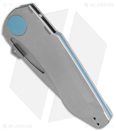 Jake Hoback Knives Summit Frame Lock Knife Titanium/Blue (4.25" SW) 4 Jake Hoback Knives Summit Frame Lock Knife Titanium/Blue (4.25" SW) - Image 2