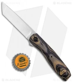 Jason Clark Custom Scar Tanto Flipper Black/Brown Marbled G-10 (3.4" Satin) -Knife Sale Shop Jason Clark Custom Scar Tanto Flipper Black Brown Marbled G 10 Satin BHQ 19854 jr bottlecap