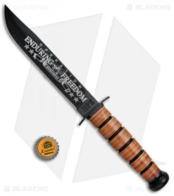 Ka-Bar Bowie Navy Operation Enduring Freedom Fixed Blade Knife (7" Black) 9170 -Knife Sale Shop Ka Bar US Navy Operation Enduring Freedom Black 9170 BHQ 80707 jr bottlecap