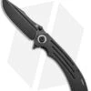 Kansept Knives Pretatout Clip Point Frame Lock Knife Black/Ti (3.6" Black SW)