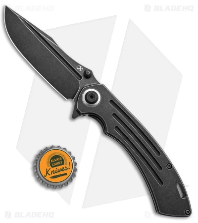 Kansept Knives Pretatout Clip Point Frame Lock Knife Black/Ti (3.6" Black SW) 6 Kansept Knives Pretatout Clip Point Frame Lock Knife Black/Ti (3.6" Black SW) - Image 4