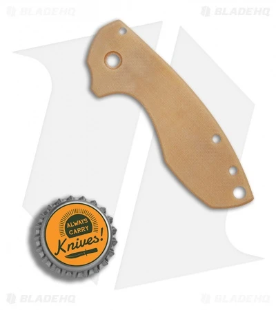 Karbadize CRKT Pilar Replacement Scale - Bone Linen Micarta 4 Karbadize CRKT Pilar Replacement Scale - Bone Linen Micarta - Image 2