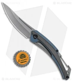 Kershaw Reverb XL Frame Lock Knife Carabiner CF/G-10 (3" Gray) 1225 -Knife Sale Shop Kersahw Reverb XL FL Carabiner CF G 10 Gray 1225 BHQ 94081 jr bottlecap