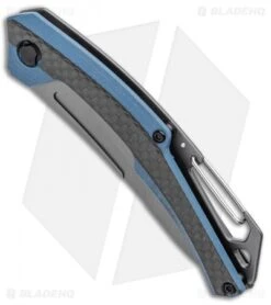 Kershaw Reverb XL Frame Lock Knife Carabiner CF/G-10 (3" Gray) 1225 -Knife Sale Shop Kersahw Reverb XL FL Carabiner CF G 10 Gray 1225 BHQ 94081 jr spine