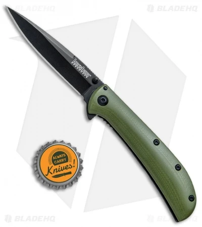 Kershaw Al Mar AM-3 Assisted Opening Knife Green G-10 (3" Black) 2335GRNBLK 6 Kershaw Al Mar AM-3 Assisted Opening Knife Green G-10 (3" Black) 2335GRNBLK - Image 4