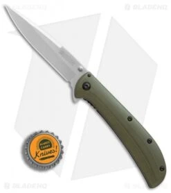 Kershaw Al Mar AM-4 Assisted Opening Knife Green G-10 (3.5" Satin) 2330GRN -Knife Sale Shop Kershaw Al Mar AM 4 Green G10 satin BHQ 71006 er bottlecap