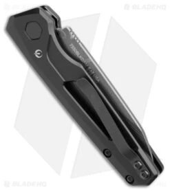 Kershaw Auto Launch 11 Black Aluminum Automatic Knife (2.75" Damascus) 7550DAM -Knife Sale Shop Kershaw Auto Launch 11 Black Aluminum Damascus BHQ 175624 jr side