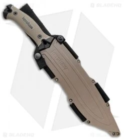 Kershaw Camp 10 Fixed Blade Knife Machete Tan (10" Black) 1077TAN -Knife Sale Shop Kershaw Camp 10 Machete Tan 1077TAN BHQ 80576 jr sheath
