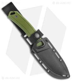 Kershaw Deschutes Skinner Fixed Blade Knife Green (3.9" Stonewash) 1883 -Knife Sale Shop Kershaw Fixed Blade Green SW 1883 jr sheath